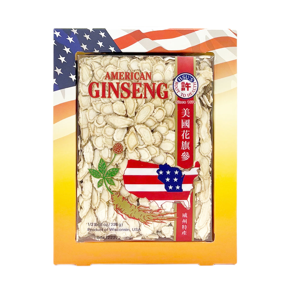 【许氏全球购】花旗参中号规格片8盎司